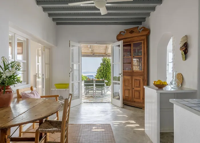 别墅 Amazing Sea View, Mykonos Cycladic Villa, Priv Pool 普拉迪斯亚罗斯