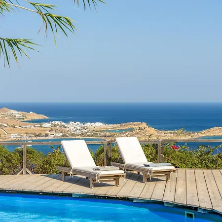 Amazing Sea View, Mykonos Cycladic Villa, Priv Pool *